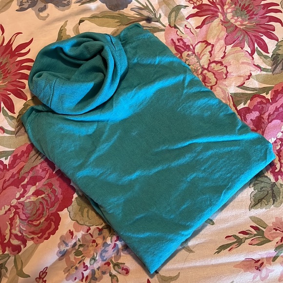 MAX MARA Spilata Size Large Turquoise Green Turtleneck 100% Pure New Wool  $458 - Picture 2 of 15